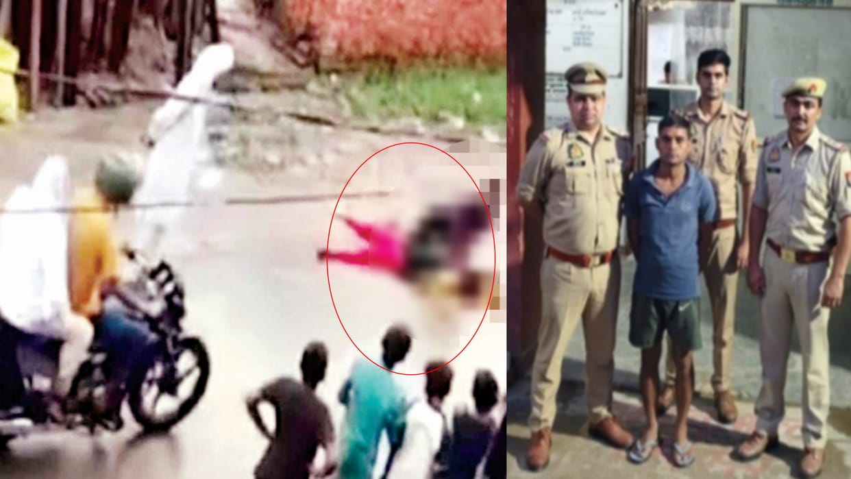 Brother killed his sister middle of the road in Mawana Meerut for having a love affair