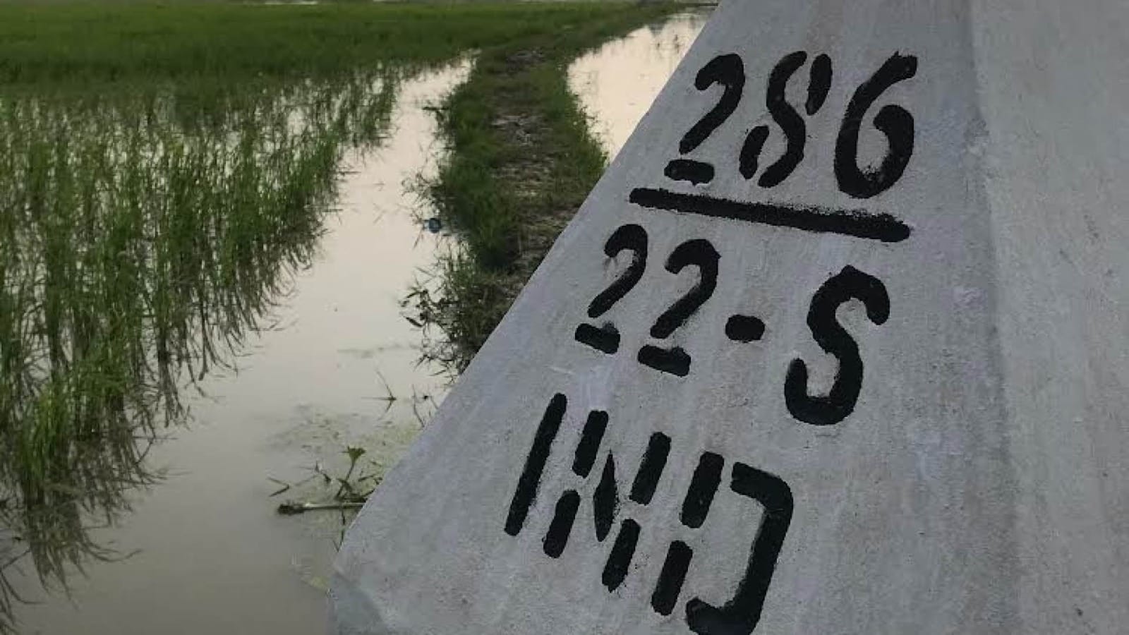 भारत-बांग्लादेश की सीमा।