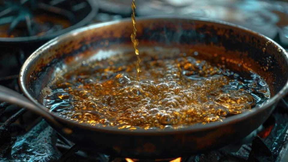 accused threw brick on frying pan In Firozabad shopkeeper got burnt due toboiling oil falling on him
