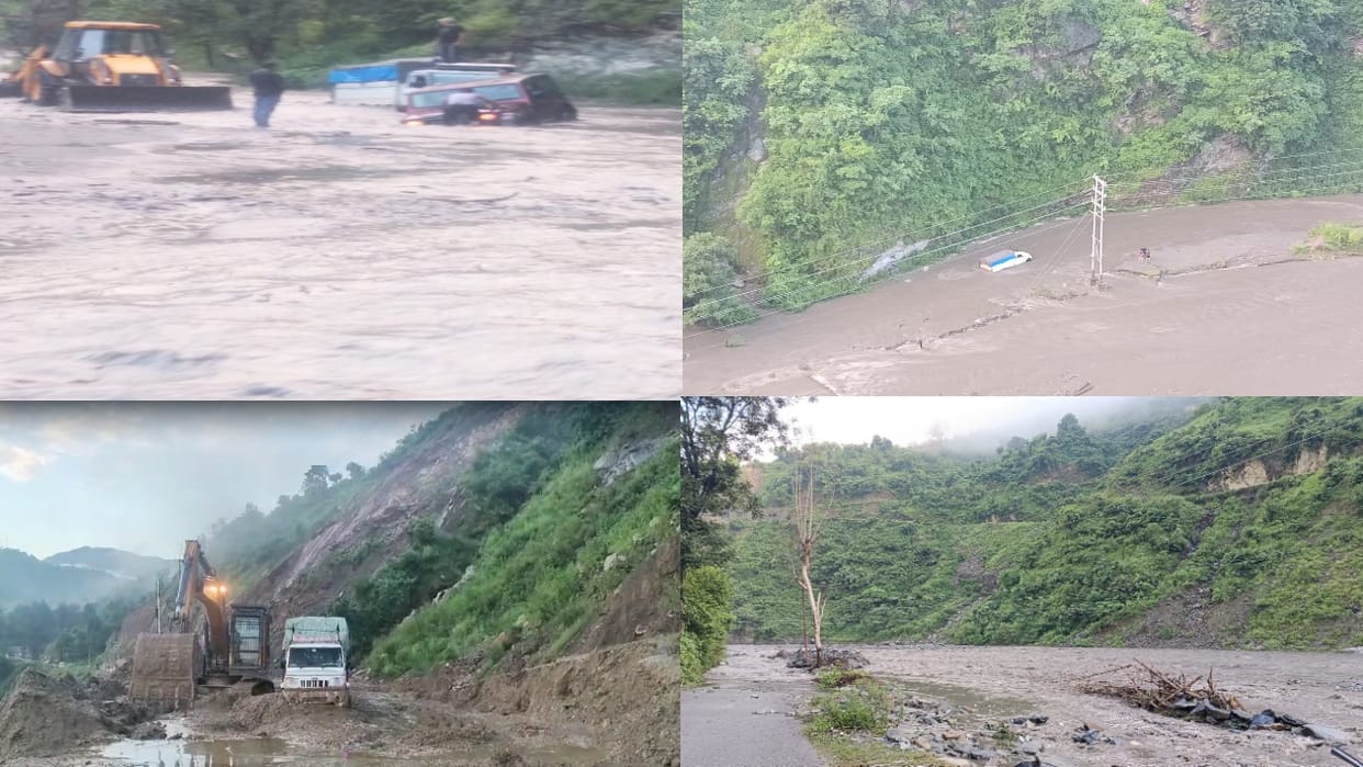 Himachal Weather: Heavy rains in many parts, nh remained closed for many hours in nine miles; Orange alert for