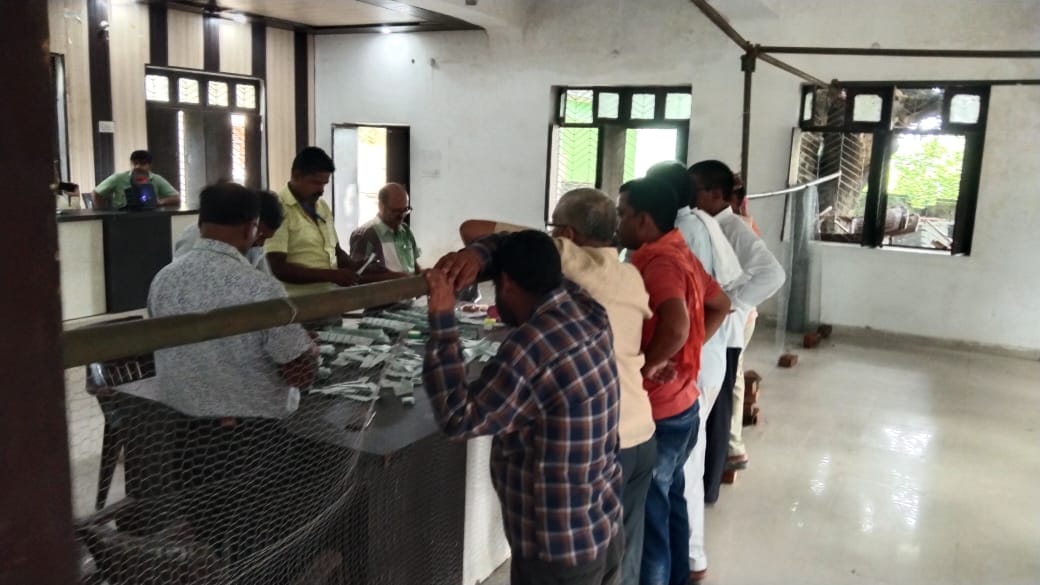Counting for Pradhan and Panchayat post in Sitapur.