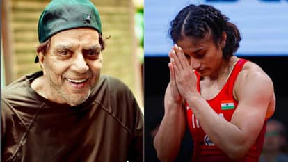 Hema Malini Husband Dharmendra praises Vinesh Phogat also shares a post on his social media handle