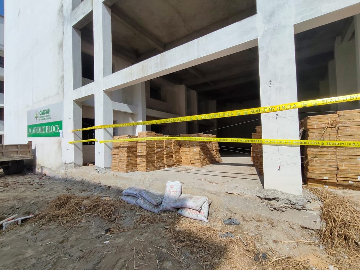 Haridwar Roorkee Development Authority sealed illegal construction of Core College manager