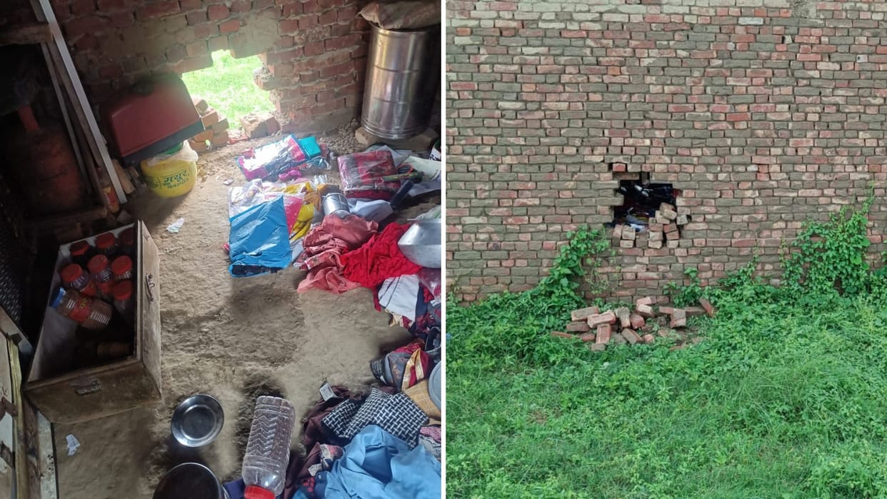 broke wall and fled with cash and jewellery in azamgarh woman filed a case