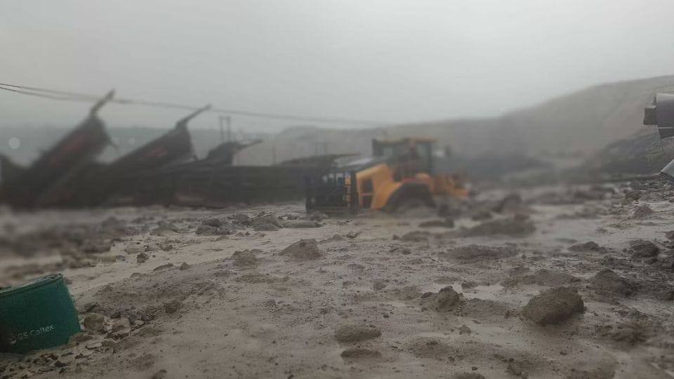 Dadar drain and surrounding areas were completely submerged Due to heavy rains in Korba