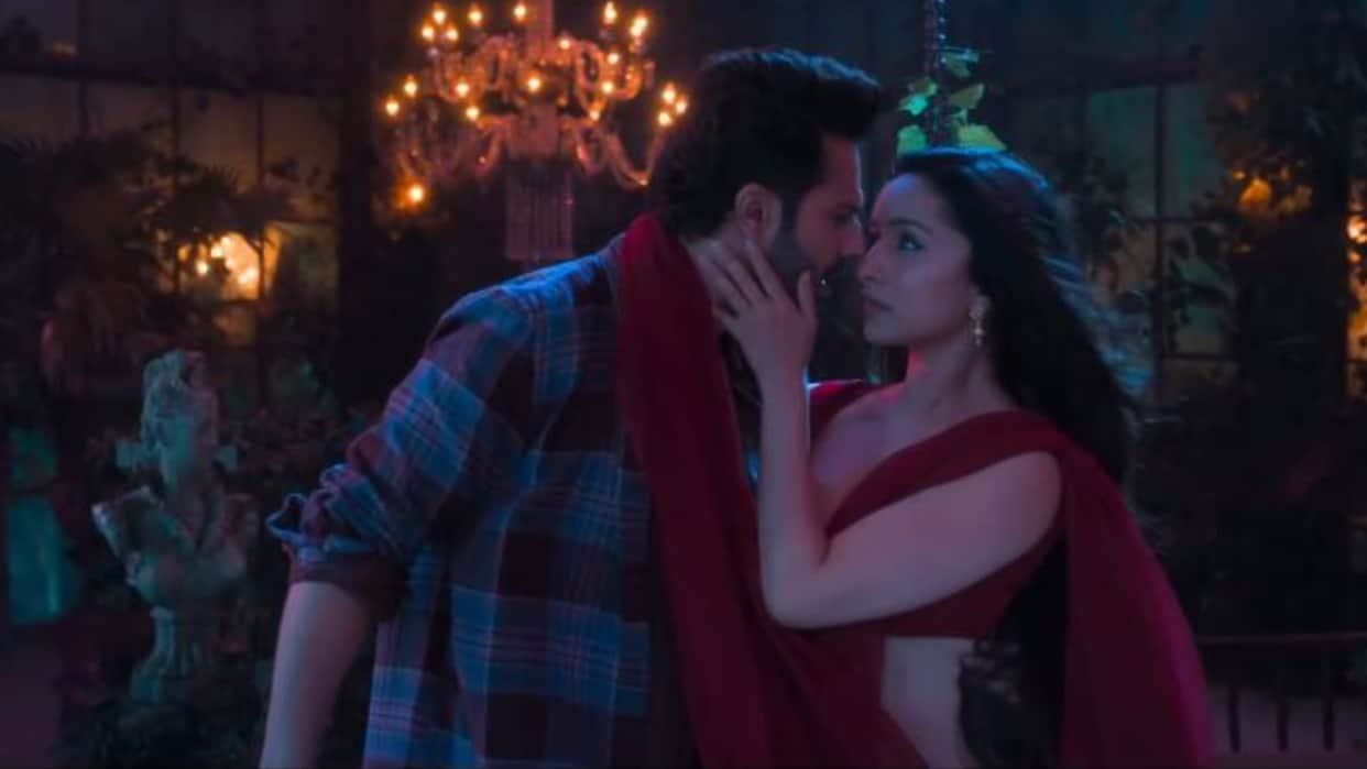 Stree 2 Khoobsurat Song Out Bhediya 2 actor varun dhawan shraddha kapoor sizzling romantic chemistry watch