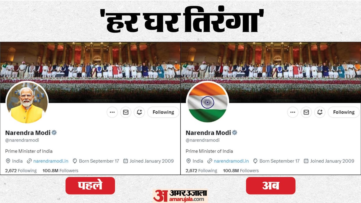 Har Ghar Tiranga campaign PM Modi changed his profile picture on X urges citizens to join