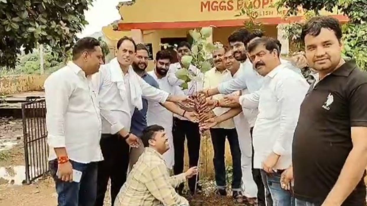 Alwar: Plantation of saplings on the occasion of Tribal Day, organization of cultural program in the evening