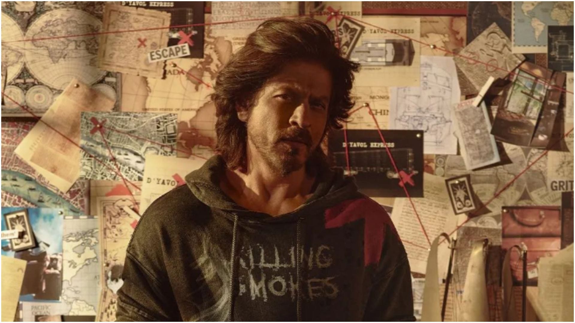 Shah Rukh Khan Spotted at Airport in stunning look wearing orange jacket actor left for Switzerland