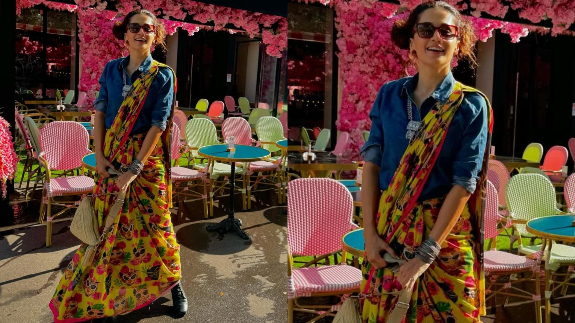 Phir Aayi Hasseen Dillruba actress Taapsee Pannu Saree Look in paris olympics