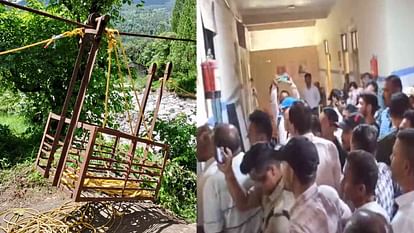 Trolley Accident Person died after falling from a trolley placed in the river Tharali Chamoli Uttarakhand