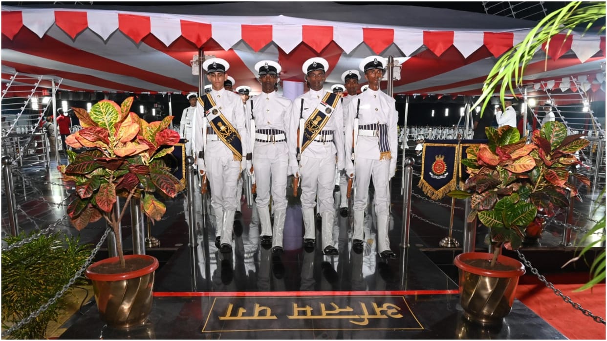 Fourth batch of Agniveers joined the Last Step on INS Chilka received medals and trophies
