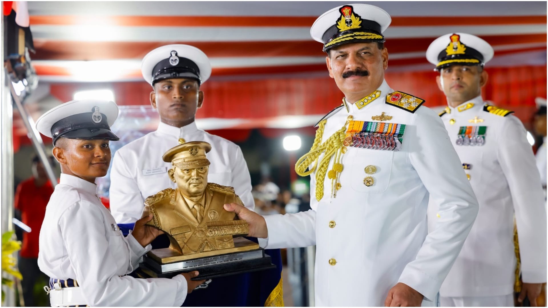 Fourth batch of Agniveers joined the Last Step on INS Chilka received medals and trophies
