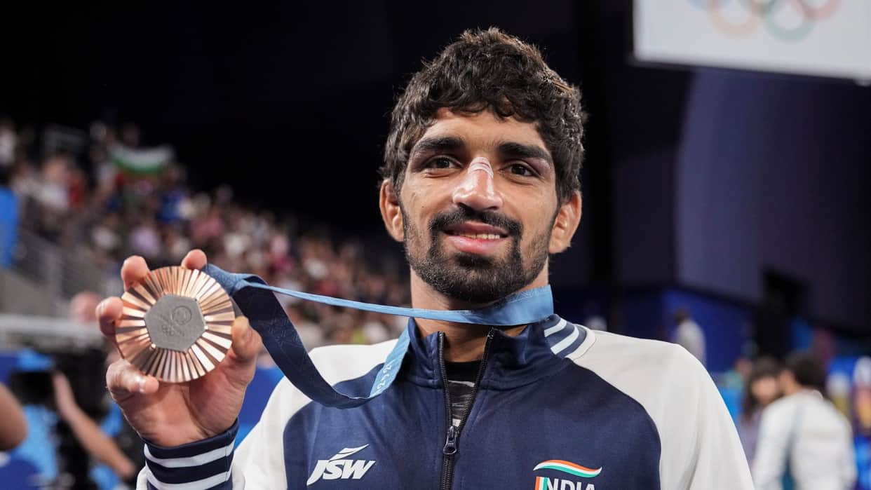 Aman Sehrawat Sheds 4.6 kg in 10 Hours like Vinesh Phogat Wins Bronze at Paris Olympics 2024