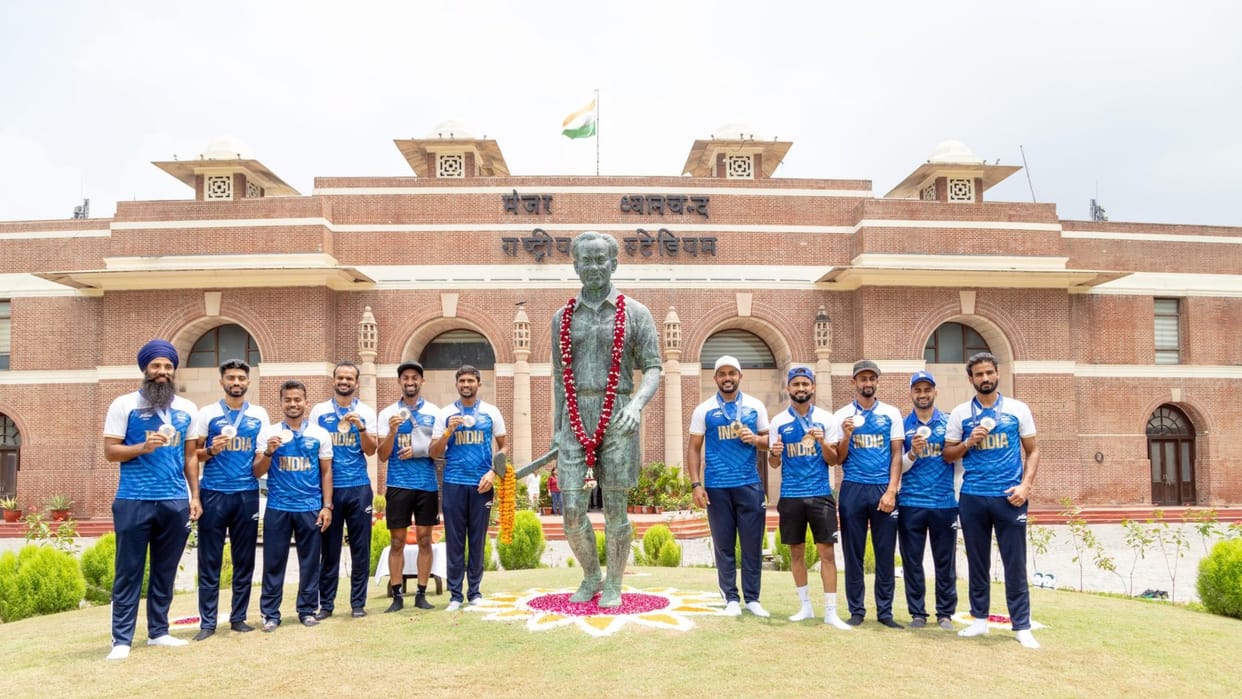 Paris Olympics 2024: hockey team paid tribute to great player Dhyan Chand, visited National Stadium