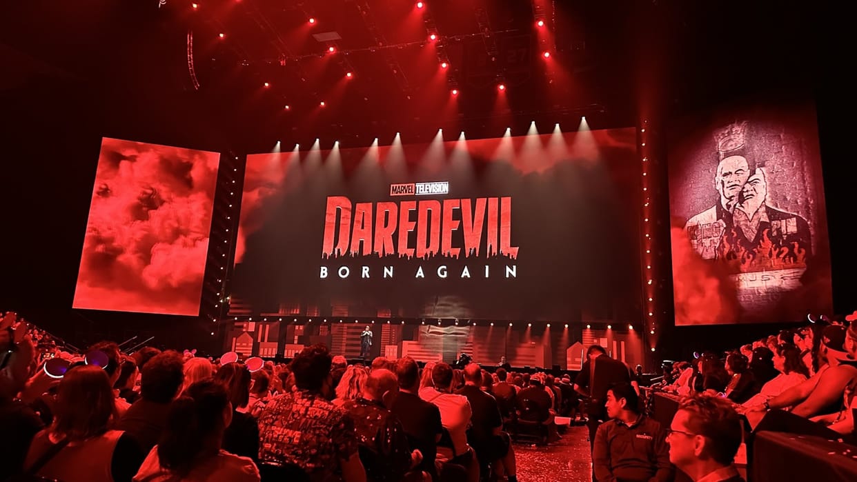 Daredevil Born Again at D23 Charlie Cox Deborah Ann Woll Jon Bernthal Sandrine Holt starring series