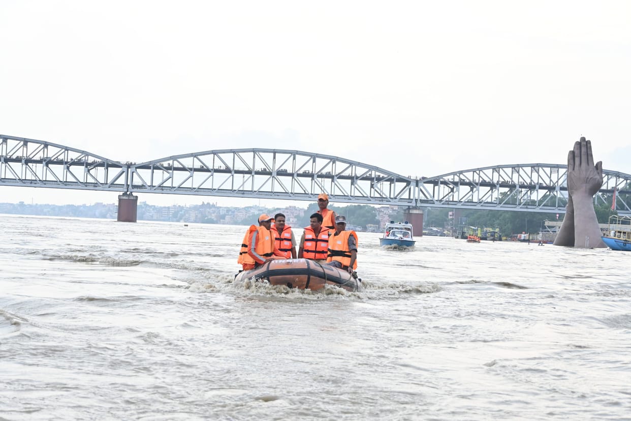 flood in Varanasi More than 5000 people affected by Ganga River