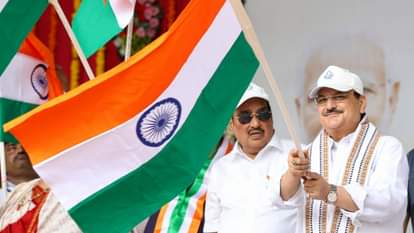 जेपी नड्डा ने कांग्रेस नेताओं को बताया नकली राष्ट्रभक्त