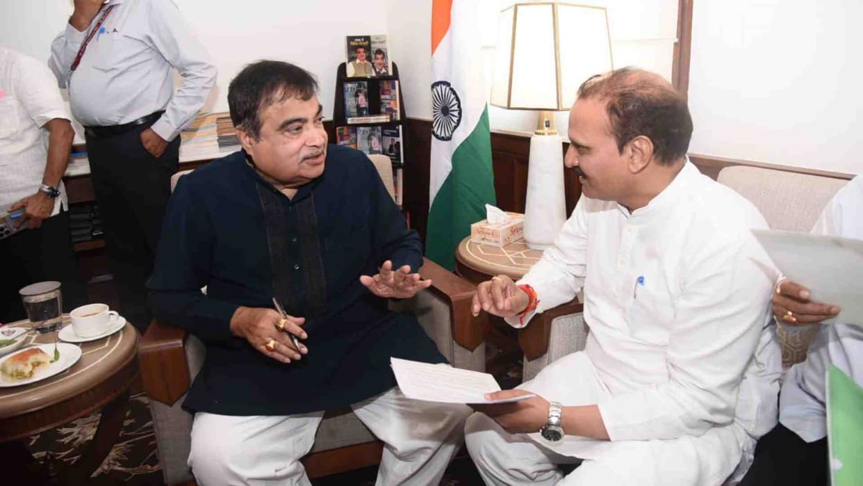 Sirohi News: MP Neeraj Dangi met Minister Nitin Gadkari