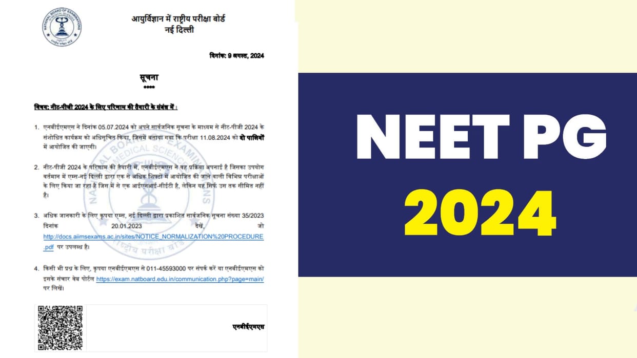NBEMS will use AIIMS INI CET normalisation method; This is how NEET PG 2024 results to be prepared