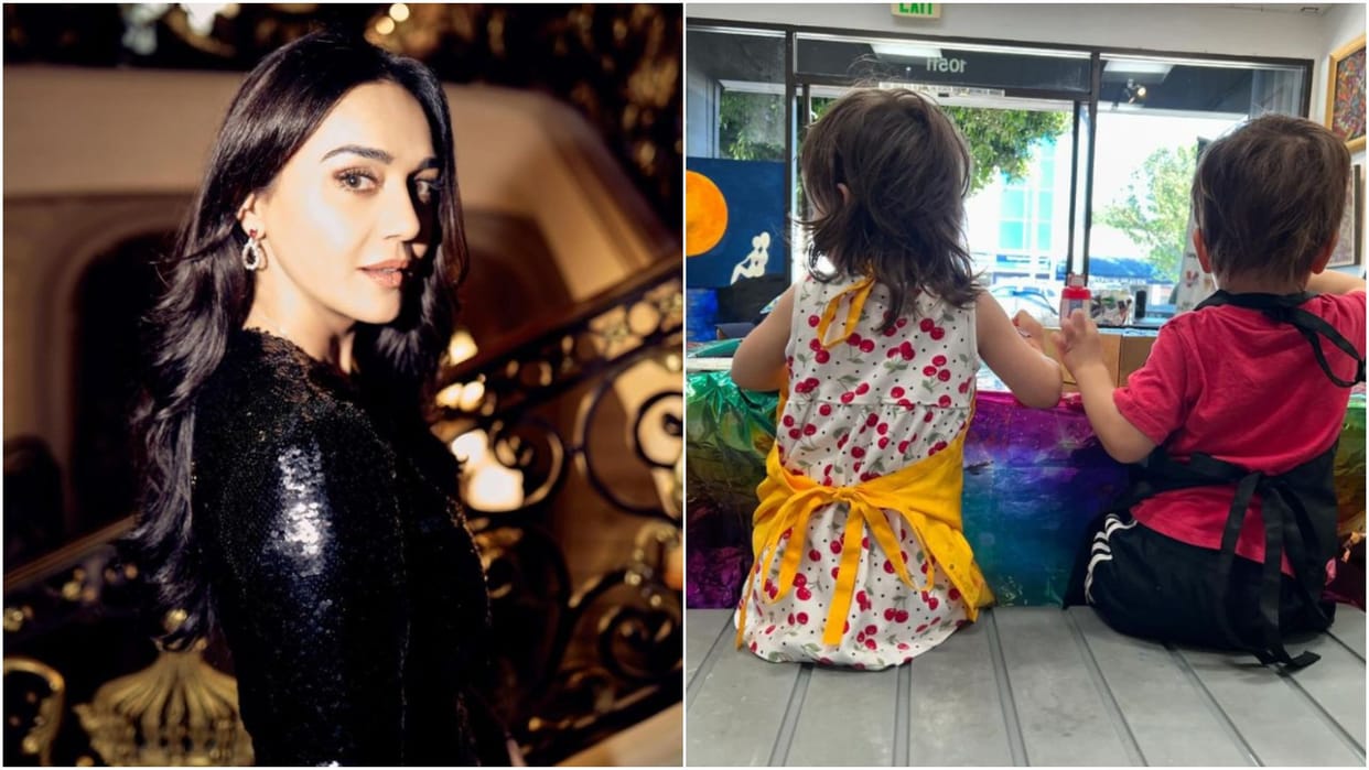 Preity Zinta Excited and nervous as her childrens started school life actor says my mom schedule is jam packed