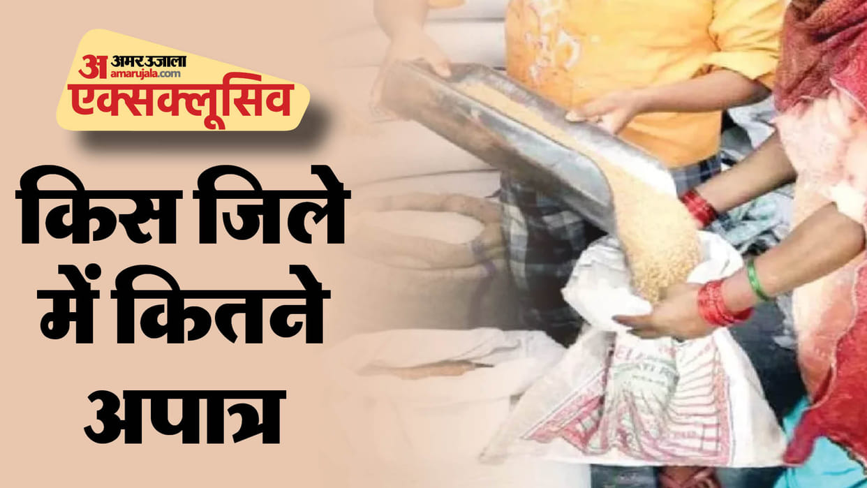 scam in government free ration scheme in Kanpur Lakhpati farmers are also in queue for free ration