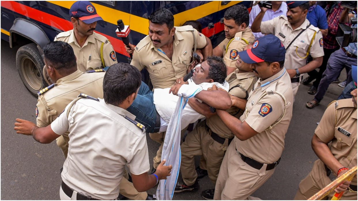 350 people detained during Vidarbha statehood protest in Nagpur