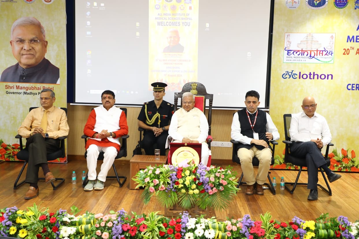 Cancer research center to be started in AIIMS, Governor Mangubhai arrived at the closing ceremony of 5-day EMI