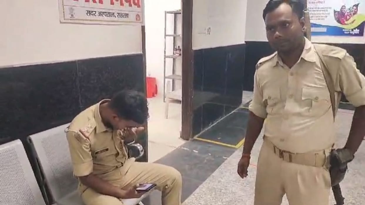 Bihar News: SI of police team that went to catch criminal in Saharsa was injured, police denied attack