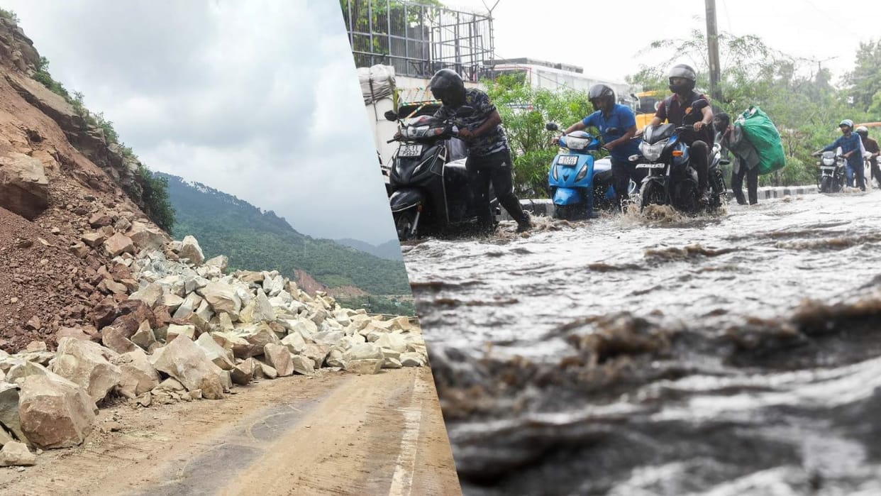 Weather update imd flood landslide rain alert in 22 states himachal road block News In Hindi