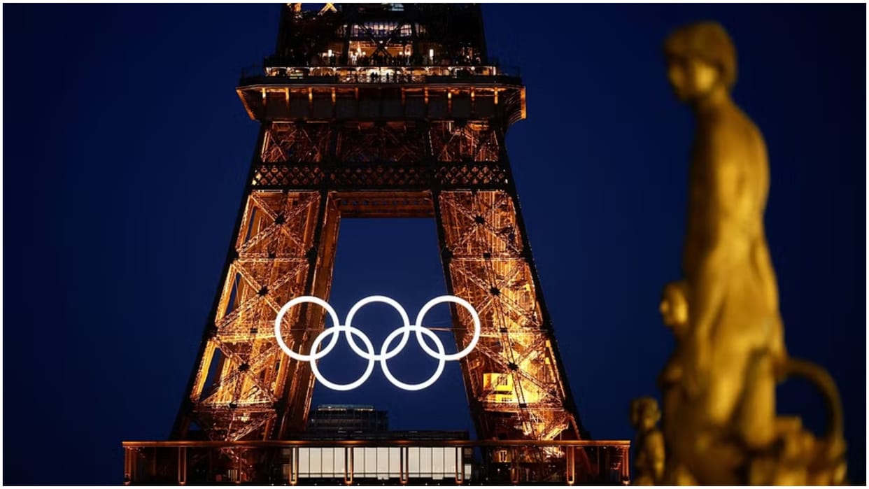 A man was seen climbing the Eiffel Tower, prompting an evacuation hours before Paris Olympics closing ceremony