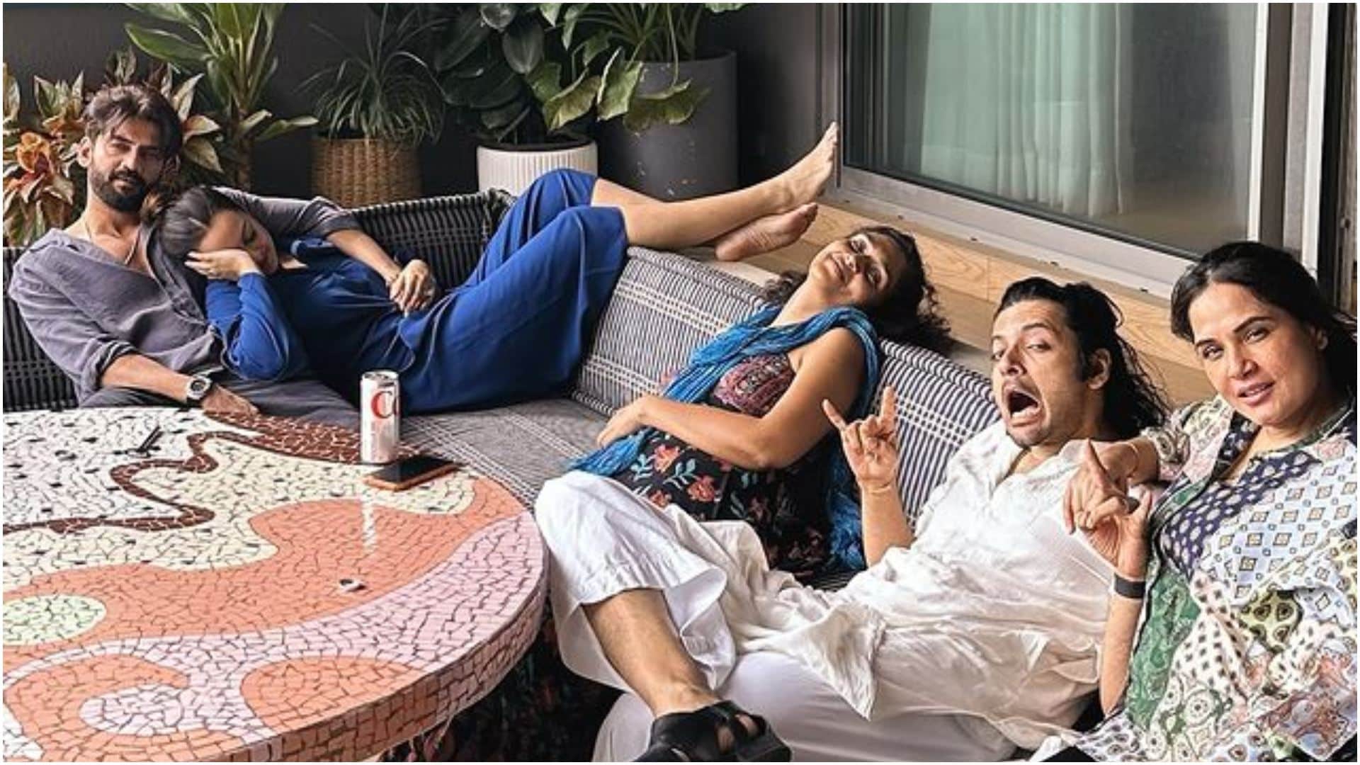 Sonakshi Sinha zaheer iqbal spending weekend with richa chadha ali fazal shares photos says Sunday done right