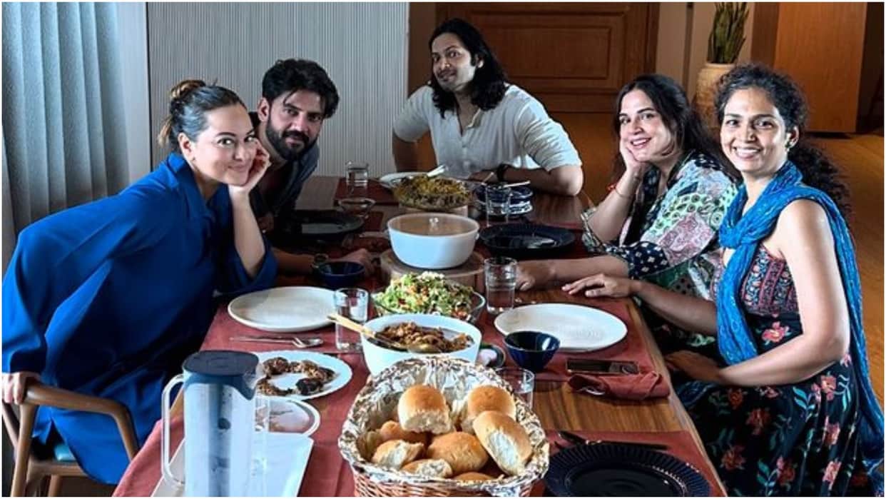 Sonakshi Sinha zaheer iqbal spending weekend with richa chadha ali fazal shares photos says Sunday done right