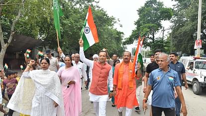 Dharamnagari was painted in color of patriotism, Bharat Mata ki Jai reverberated