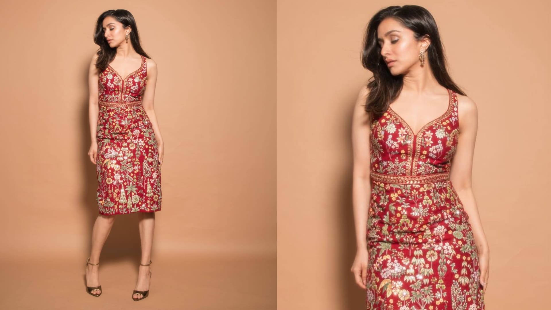 stree 2 actress shraddha kapoor red dress cost in stree 2 film promotion