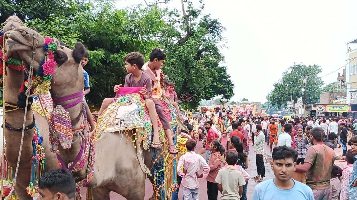 Omkareshwar Sawari: Lord Omkareshwar came out to know the condition of the devotees