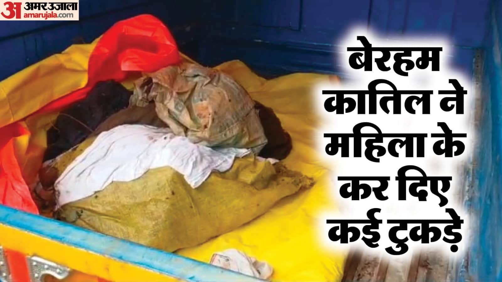 गुना में महिला का शव कई टुकड़ों में मिला है।