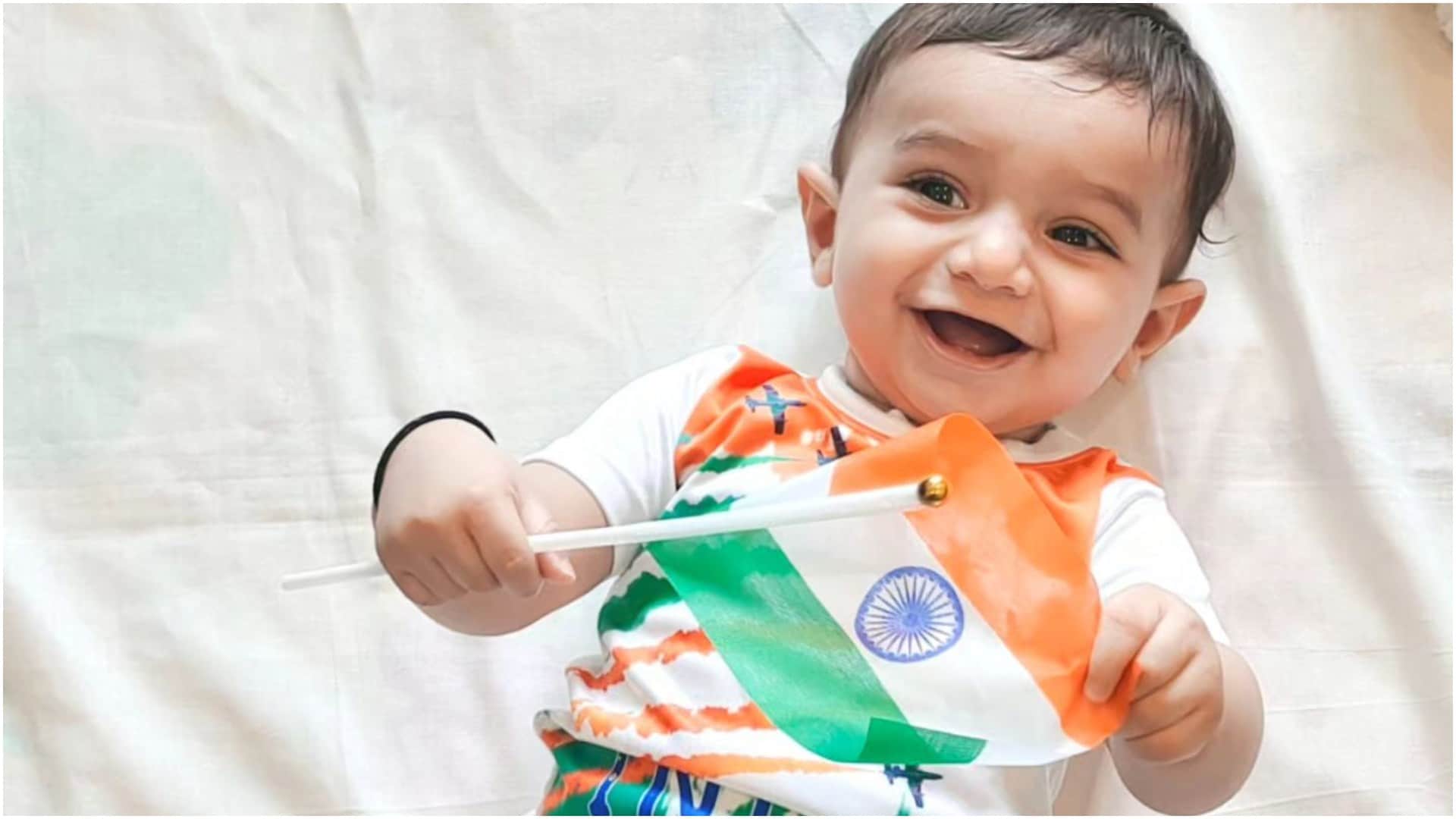 Independence Day 2024 Baby Photoshoot Ideas on Patriotic And Tiranga Theme Images