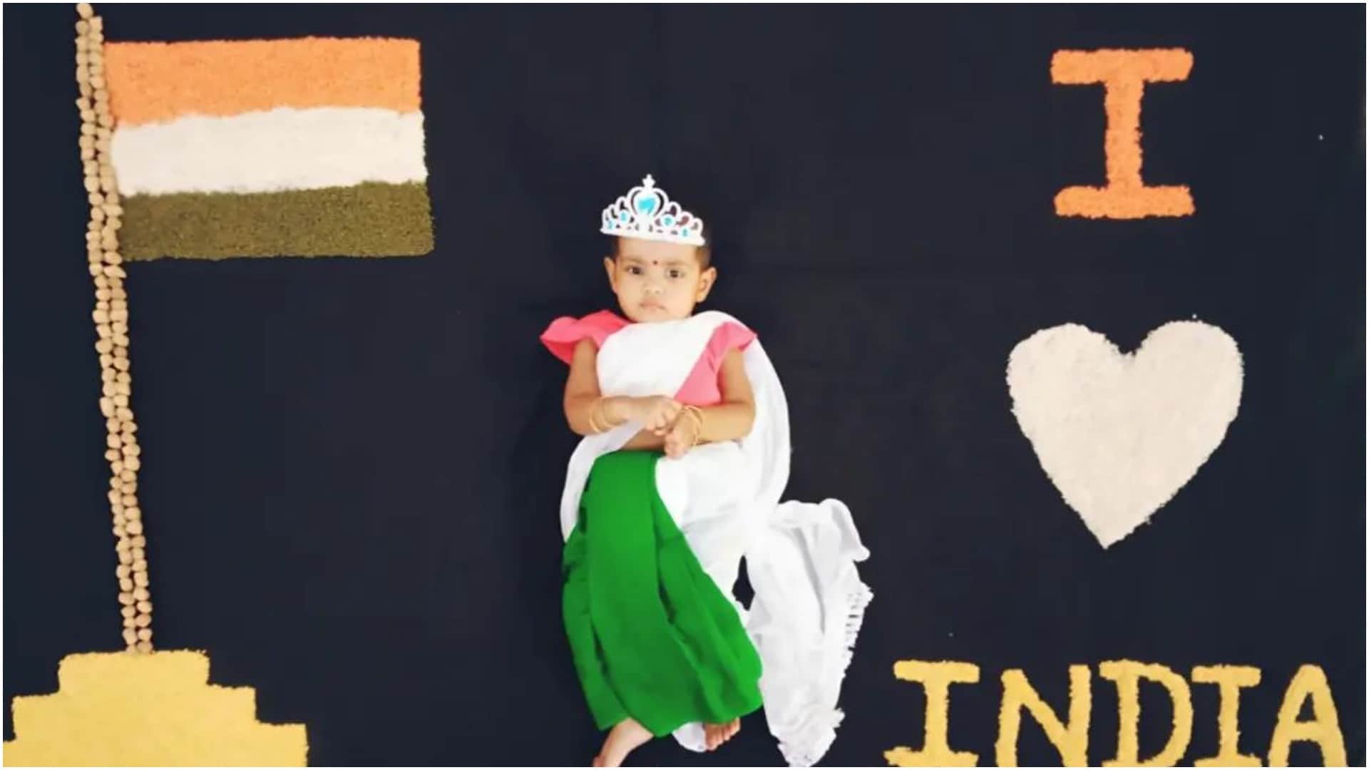 Independence Day 2024 Baby Photoshoot Ideas on Patriotic And Tiranga Theme Images