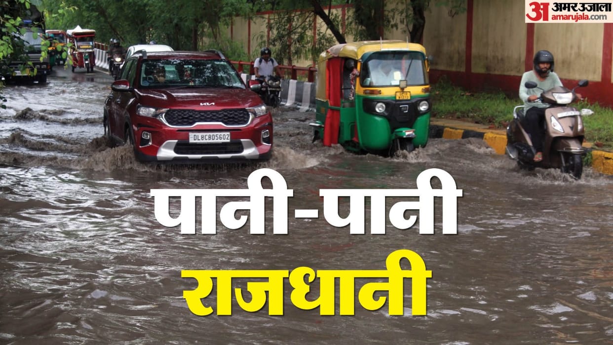 Delhi flooded with water due to six hours of rain