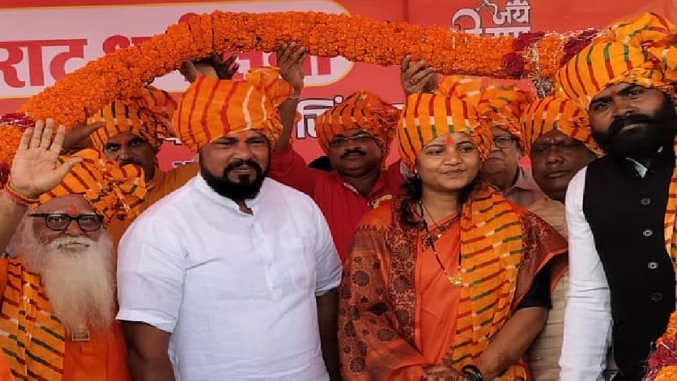 MLA T. Raja Singh participated in religious gathering organized in Surajpur