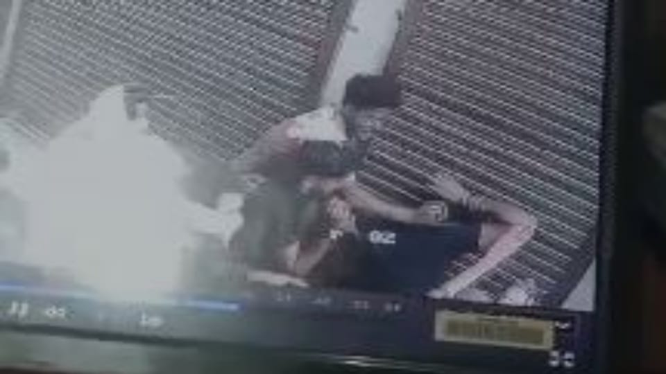 Youth beaten in Kaithal accused took away gold chain CCTV footage
