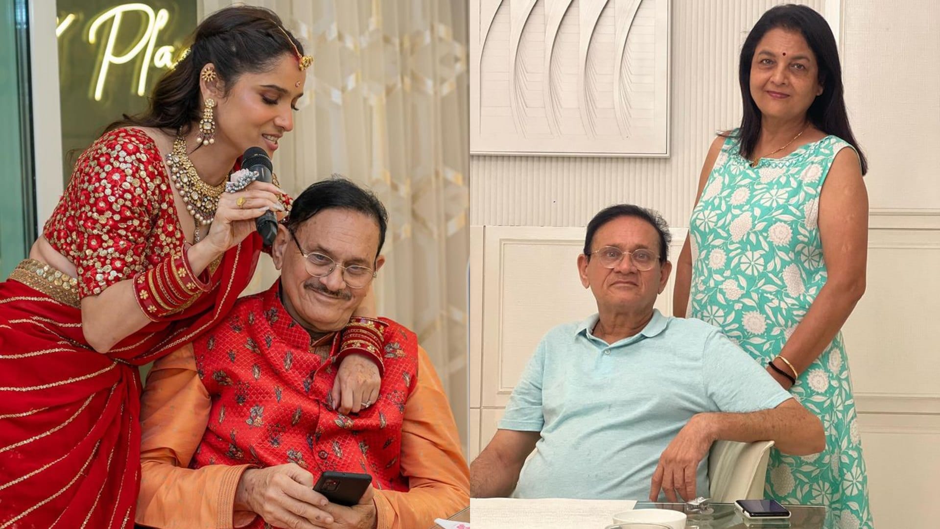 Ankita shared series of nostalgic pictures on his father First Death Anniversary also shares a emotional note
