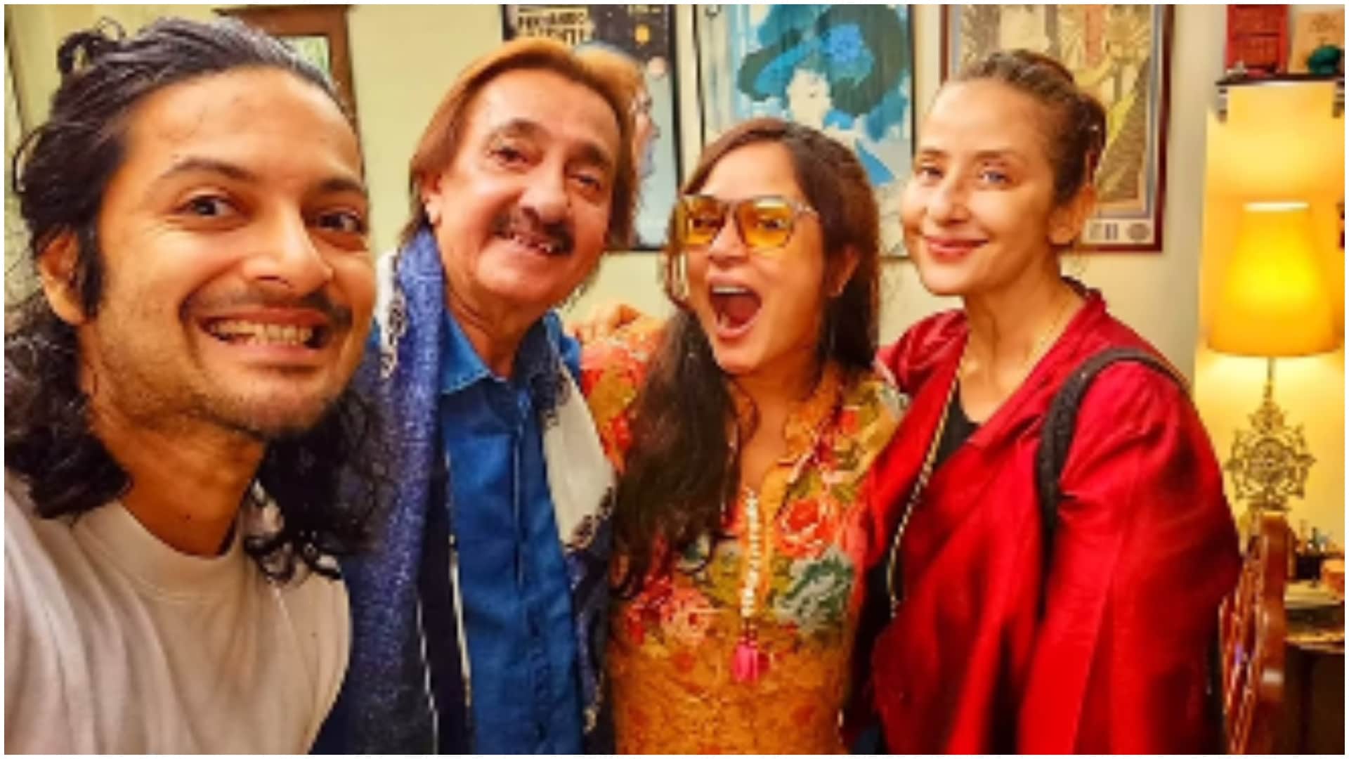 Heeramandi The Diamond Baazar star Manisha Koirala met her co actress Richa Chadha and her husband Ali Fazal