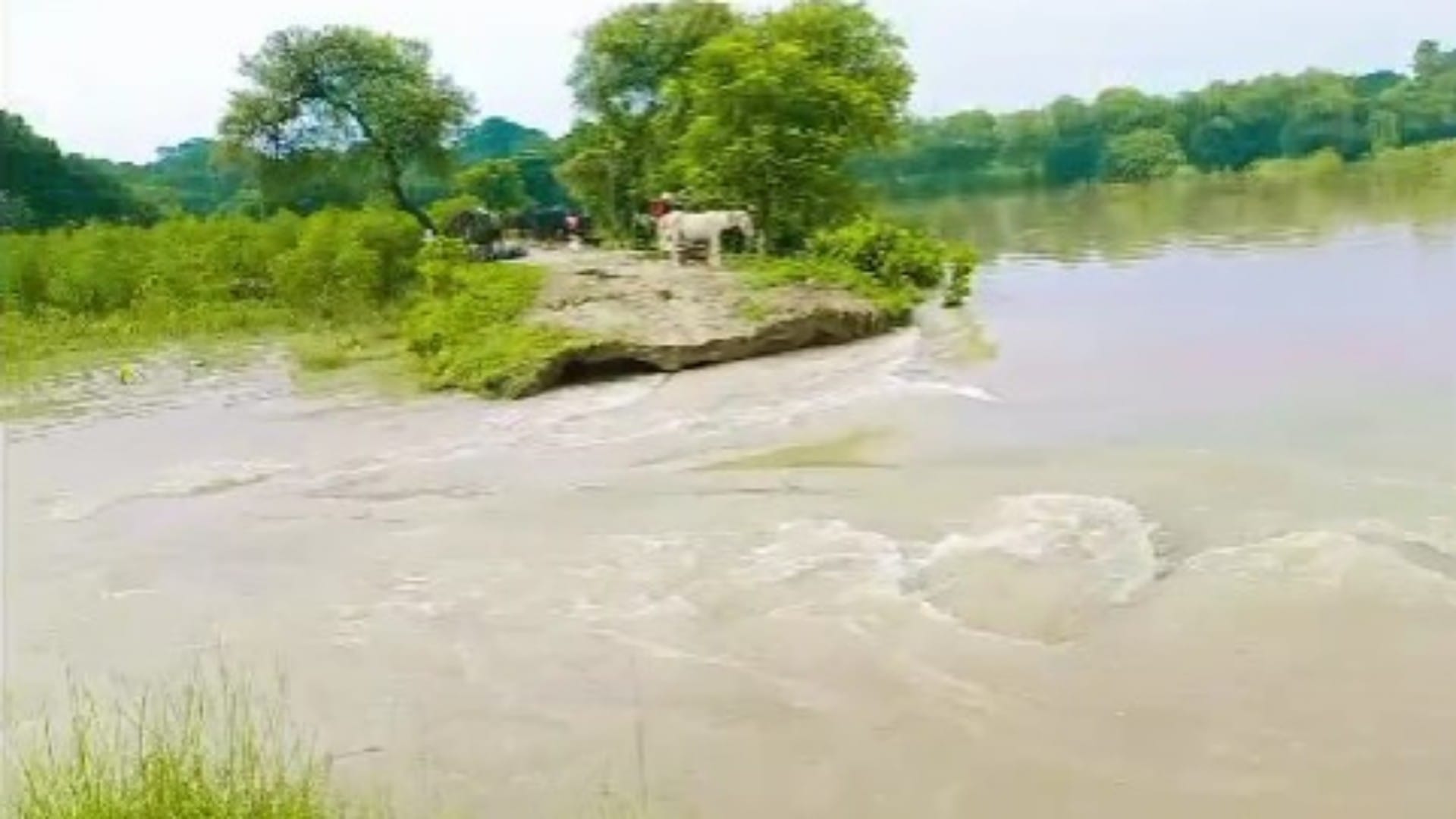 Bihar Flood: Administration on alert due to breaking of Jamindari dam in Khagaria; 300 houses will be affected