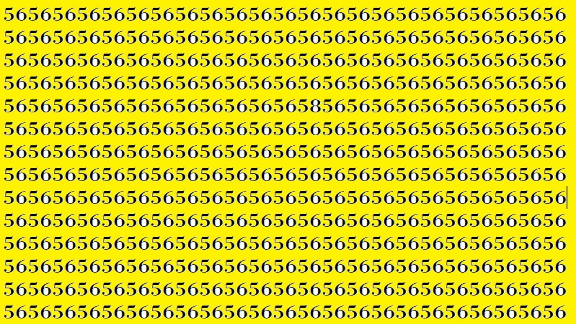 Optical Illusion IQ Test: Can You Spot 58 out of 56 in 8 seconds Viral Puzzle Game Brain Test