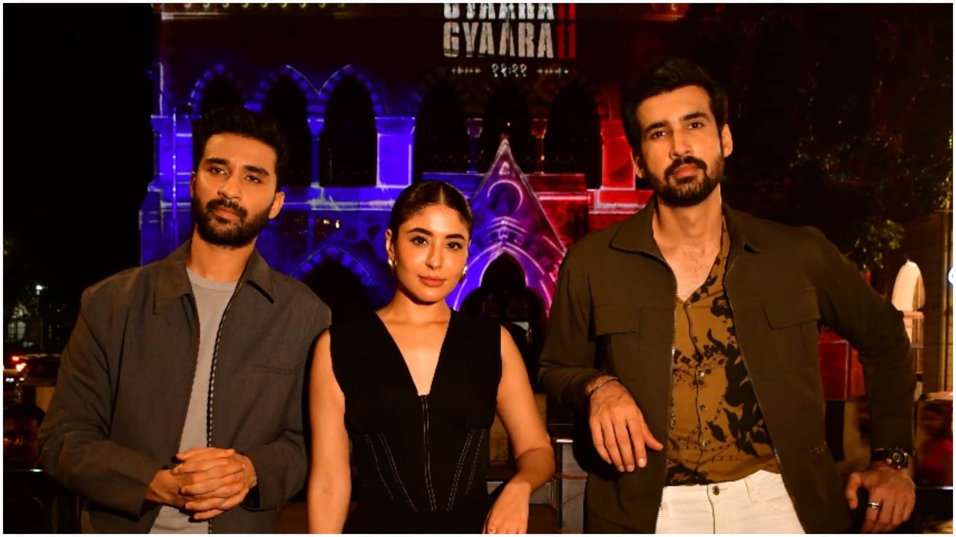 Gyaarah Gyaarah 3D Projection of Kritika Kamra Raghav Juyal Series at Mumbai David Sassoon Library Clock tower