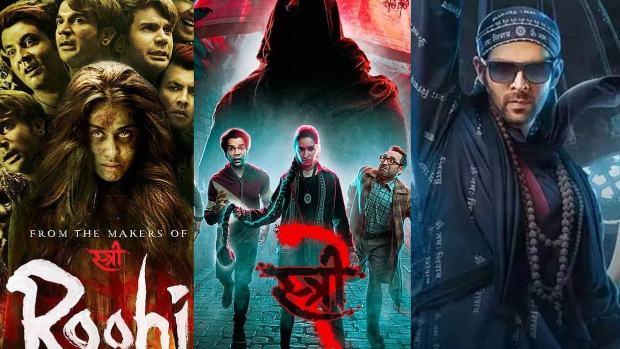 horror comedy movies Shraddha Kapoor rajkummar rao stree 2 janhvi roohi kakuda munjya bhool bhulaiyaa 2 stree
