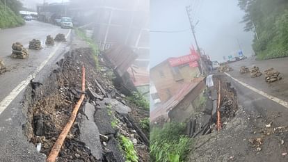 himachal weather imd forecast: Landslide again on highway in Nigalusari, many roads blocked in the state, floo