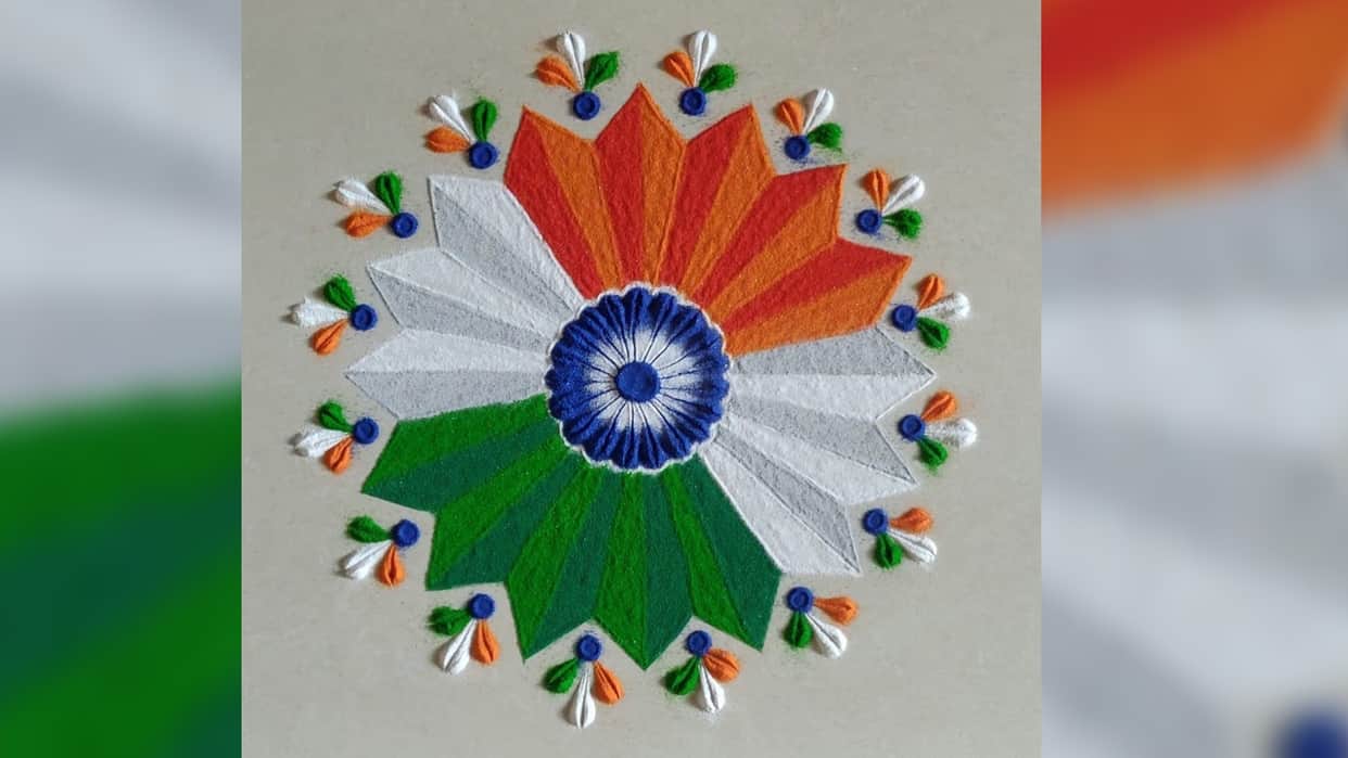 Independence Day 2024 Simple And Easy Rangoli Design Ideas on 15 August